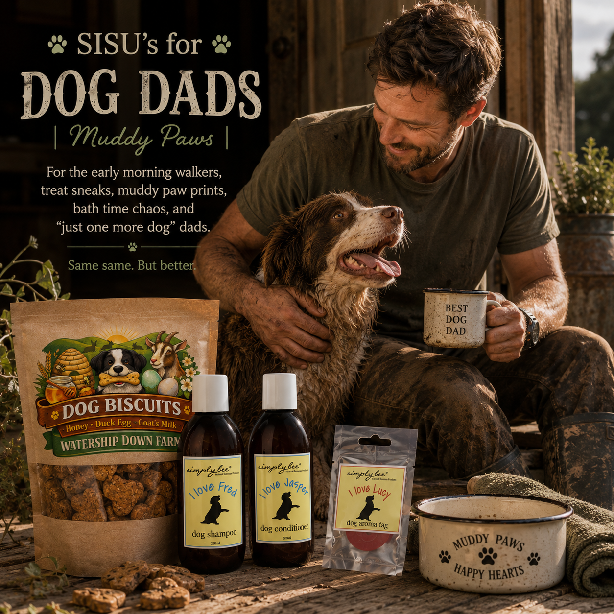 SISU's for Dog Dads | Muddy Paws