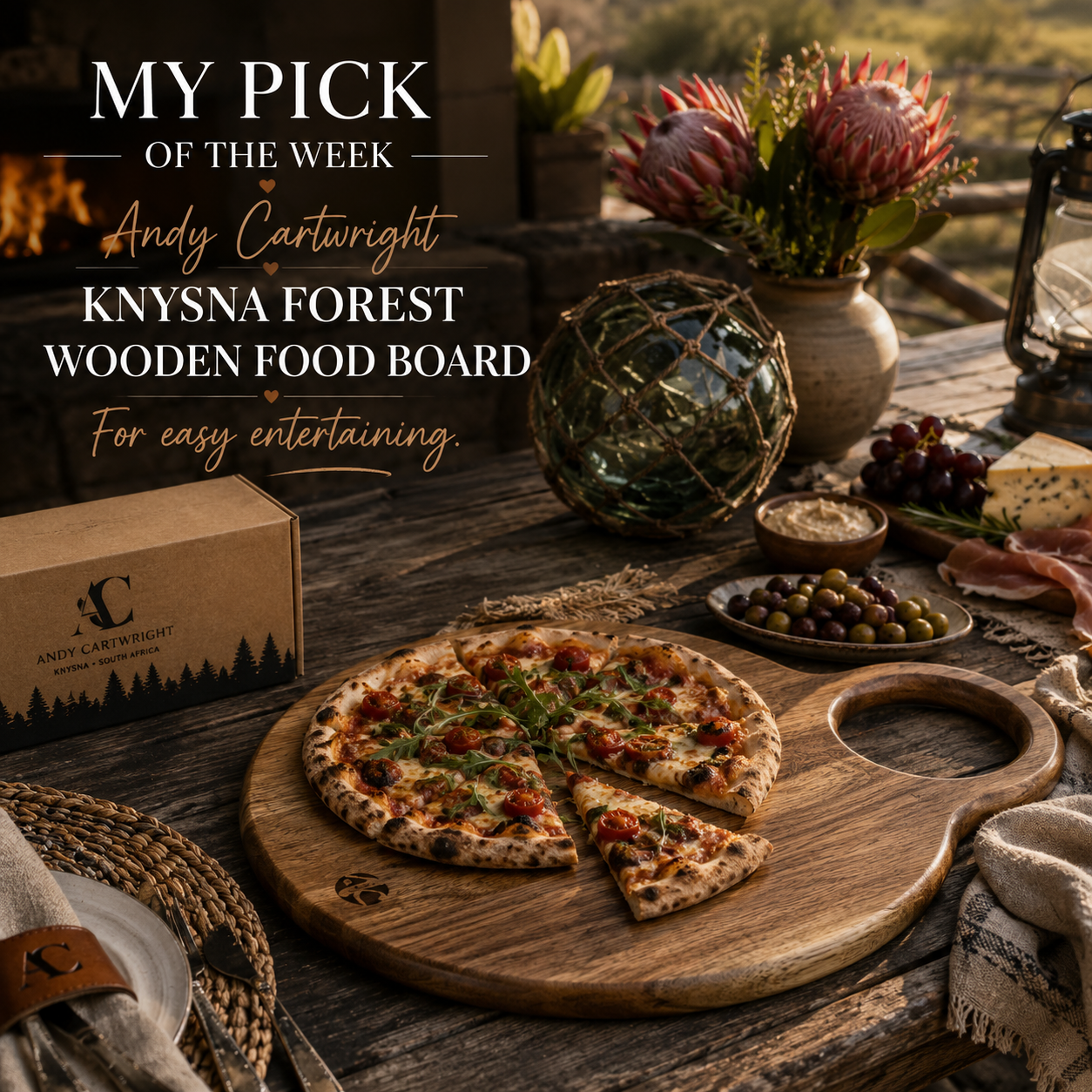 Women's Day | Andy Cartwright Knysna Forest Round Wooden Board