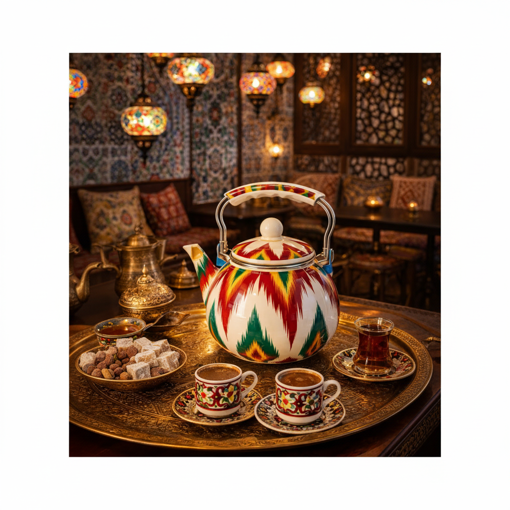 SISU's Enamel Kettle Range - 2.5L with infuser/strainer