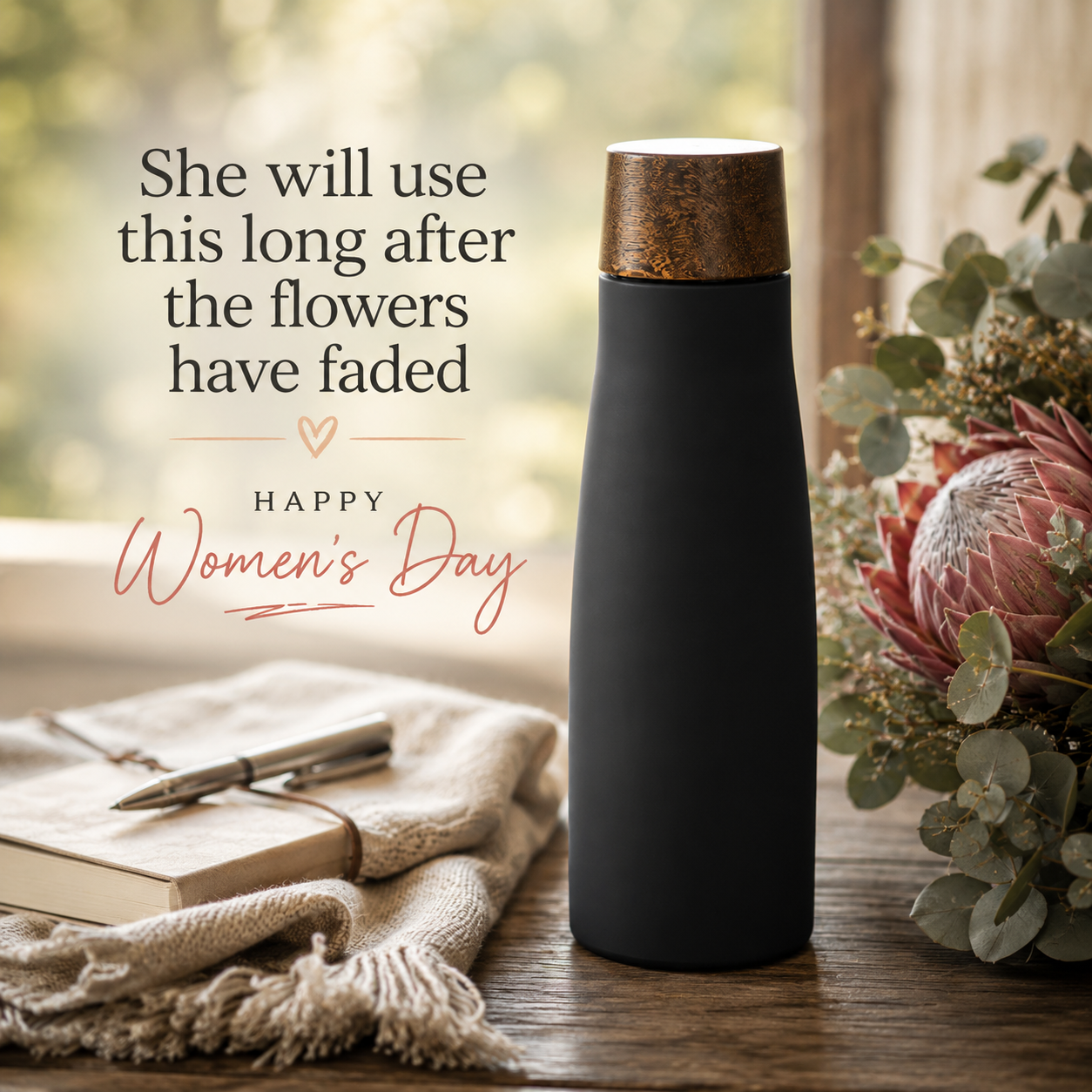 Women's Day | Serendipio Snowdonia Stainless Steel Vacuum Water Bottle – 600ml