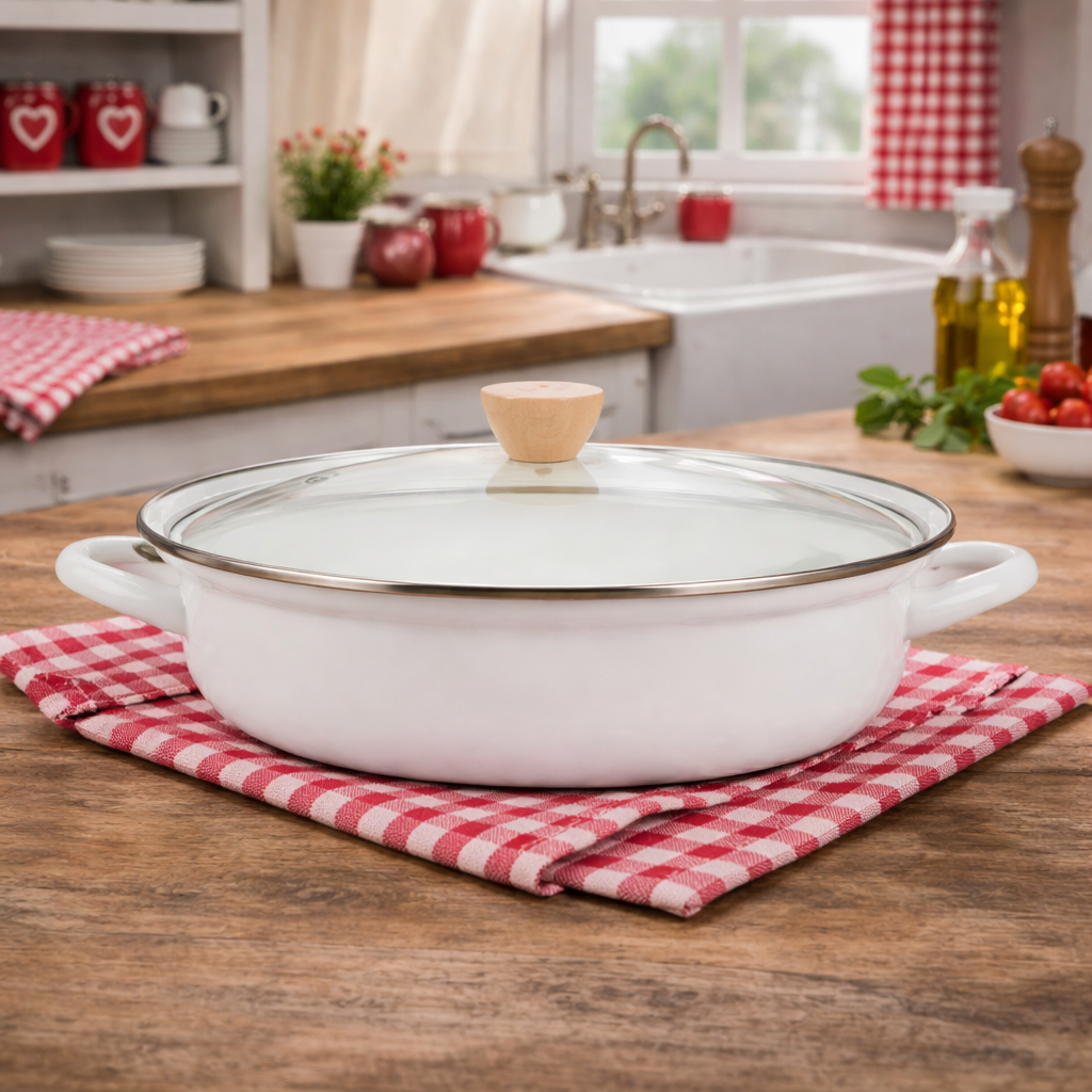 SISU's Enamel Casserole Pan