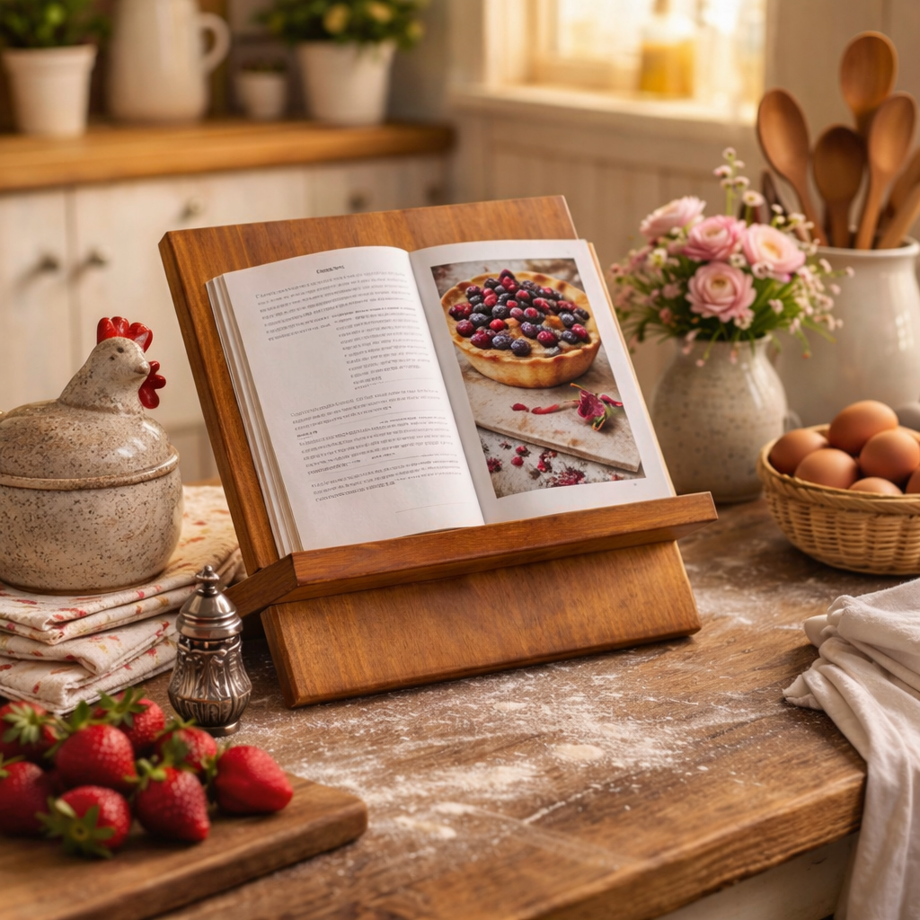 Serendipio Rustic Cookbook Stand
