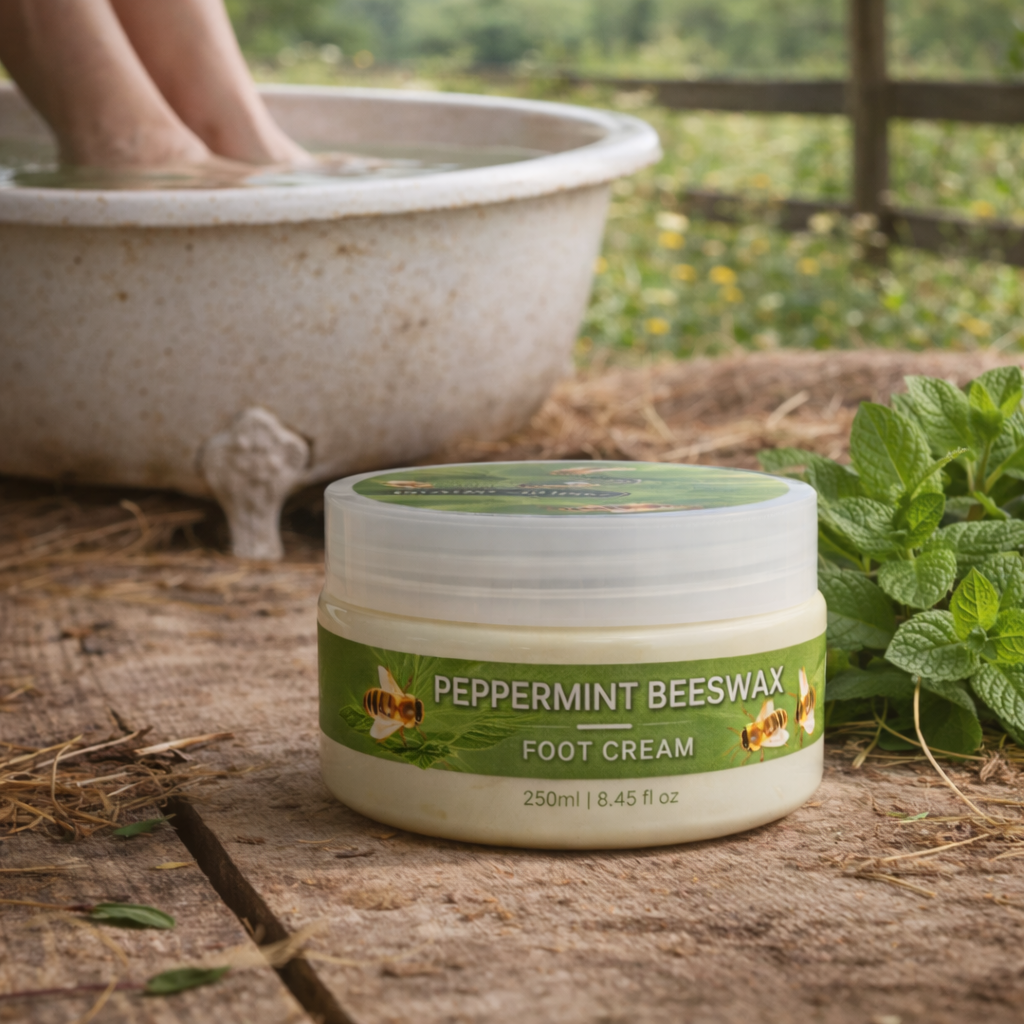 Honeysuckle's Peppermint Beeswax Foot Cream