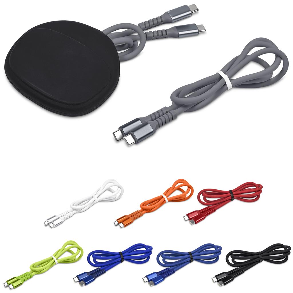 SISU Corporate | Altitude Mable Fast Charge Type-C to Type-C Cable in Pouch