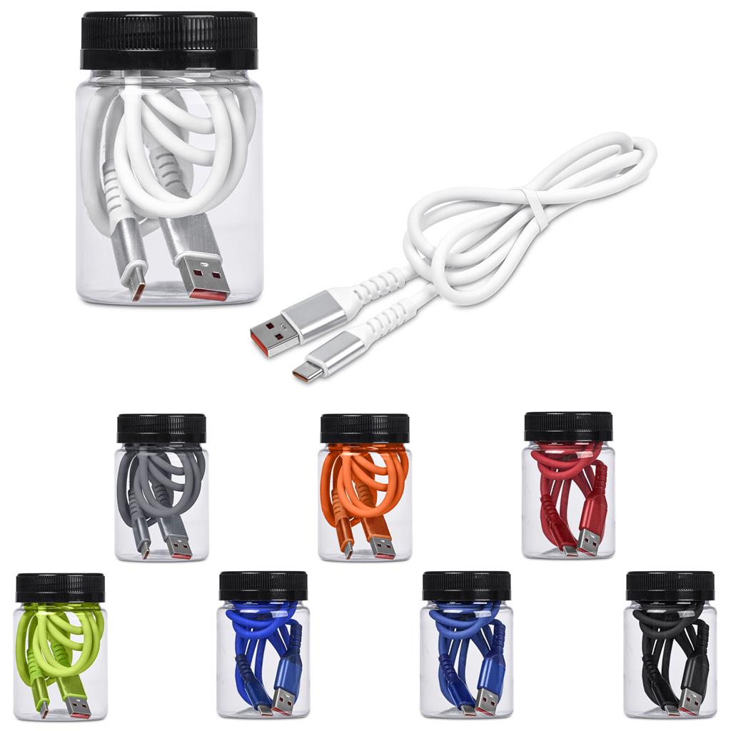 Altitude Capsit Fast Charge USB-A to Type-C Cable (in Jar)
