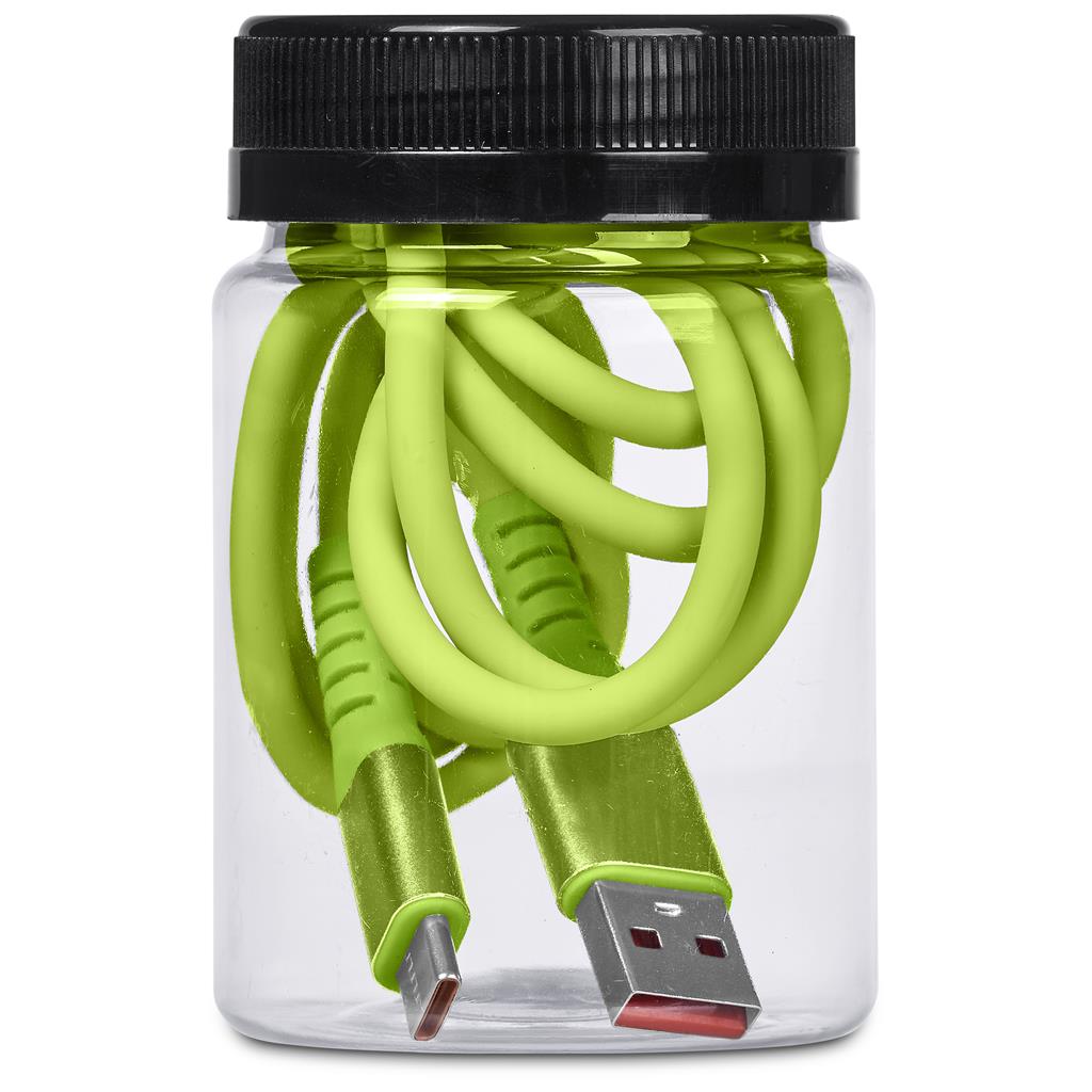Altitude Capsit Fast Charge USB-A to Type-C Cable (in Jar)
