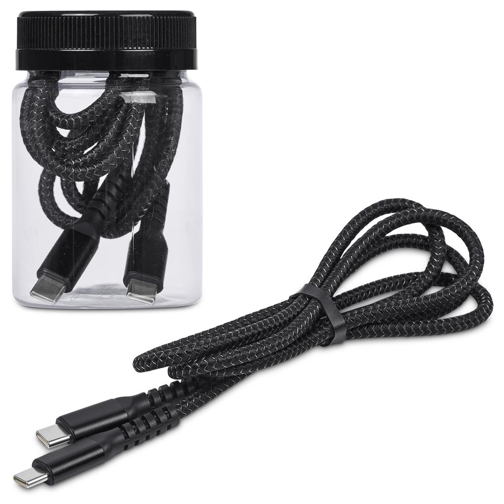 SISU Corporate | Altitude Nitty Fast Charge Type-C to Type-C Cable (in Jar)