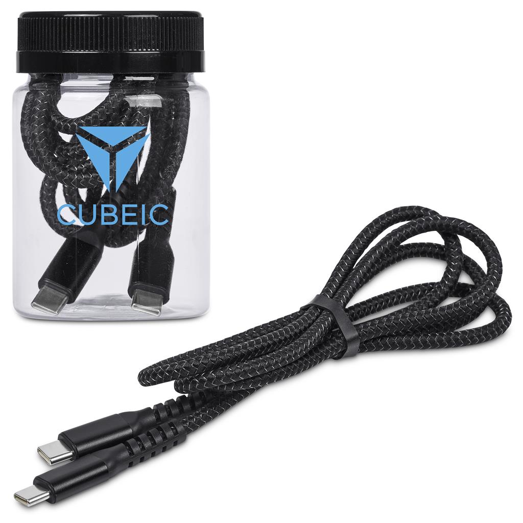 SISU Corporate | Altitude Nitty Fast Charge Type-C to Type-C Cable (in Jar)