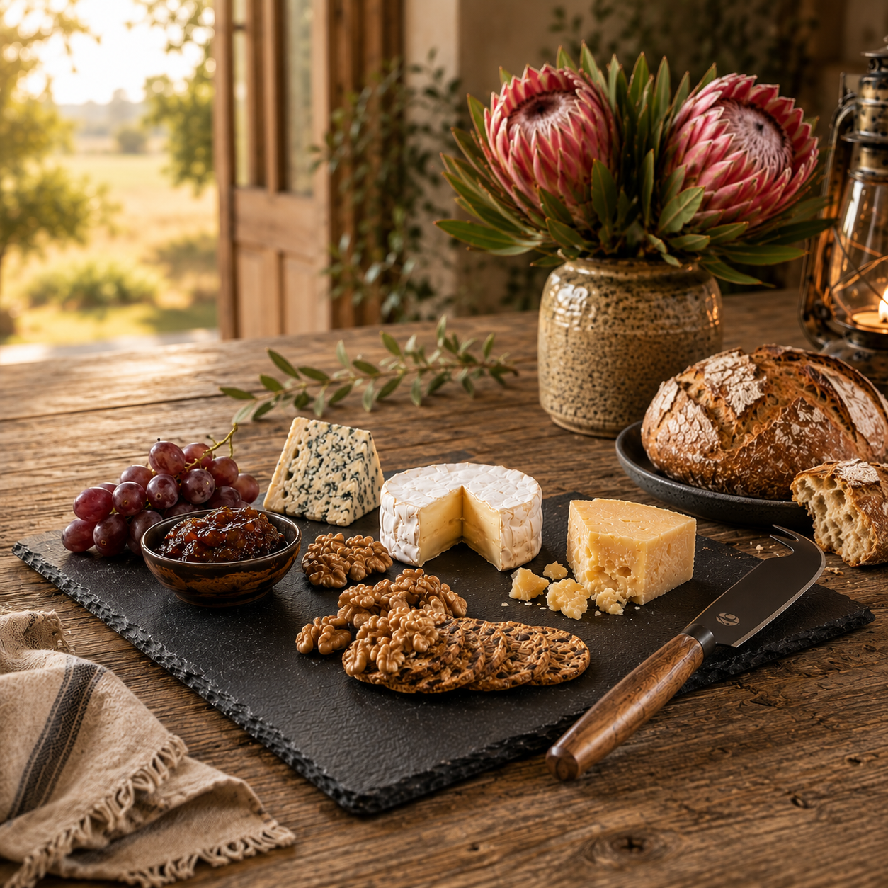 Andy Cartwright Clarens Slate Cheese Board Set