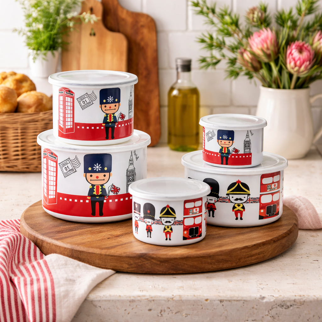 SISU's Retro Enamel Storage Sets