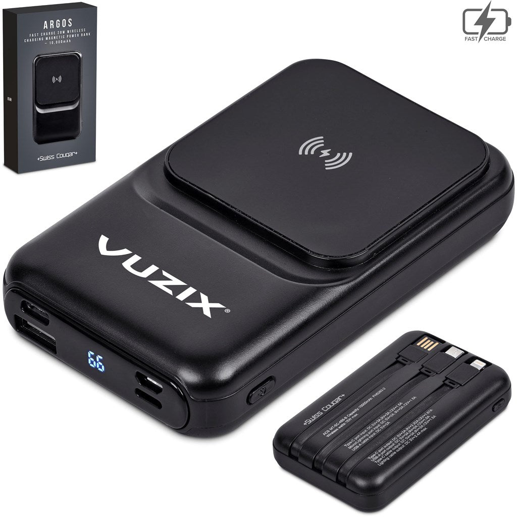SISU Corporate | Swiss Cougar Argos Fast Charge Wireless Charging Magnetic Power Bank 10 000mAh