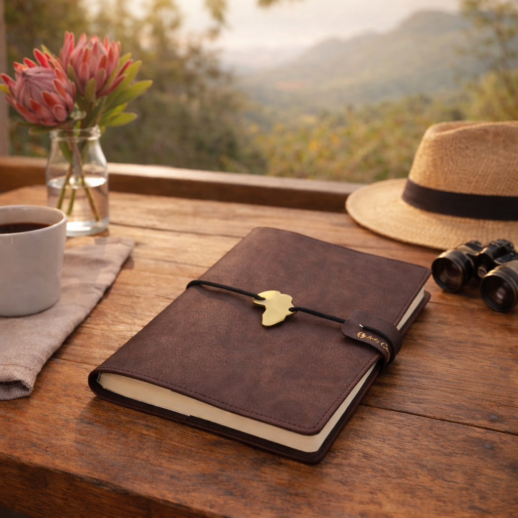 Andy Cartwright's Afrique Cowskine Soft Cover Notebook