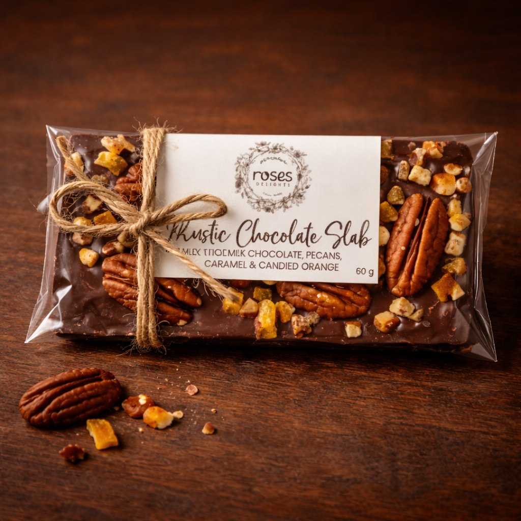 Roses Artisanal Pecan & 70% Dark Chocolate Rustic Mini Bar