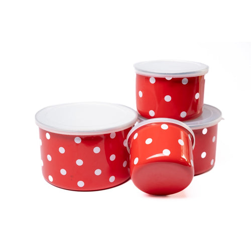 8 Piece Enamel Storage Set