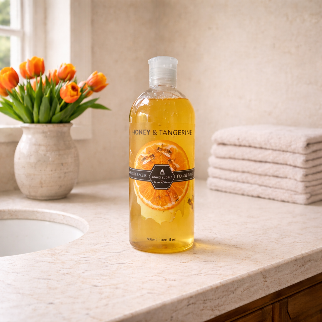 Honeysuckle's Honey & Tangerine Foam Bath