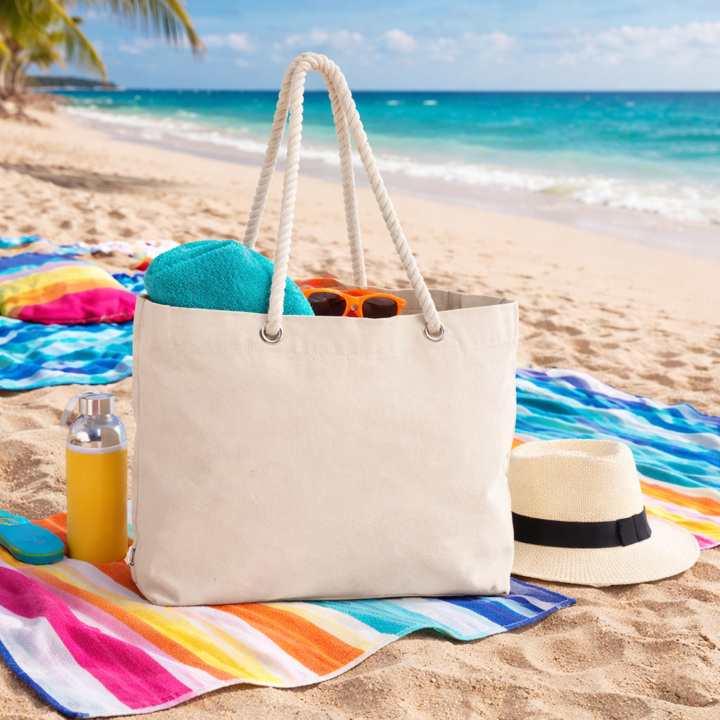 Okiyo's Tanoshi Cotton Beach Bag