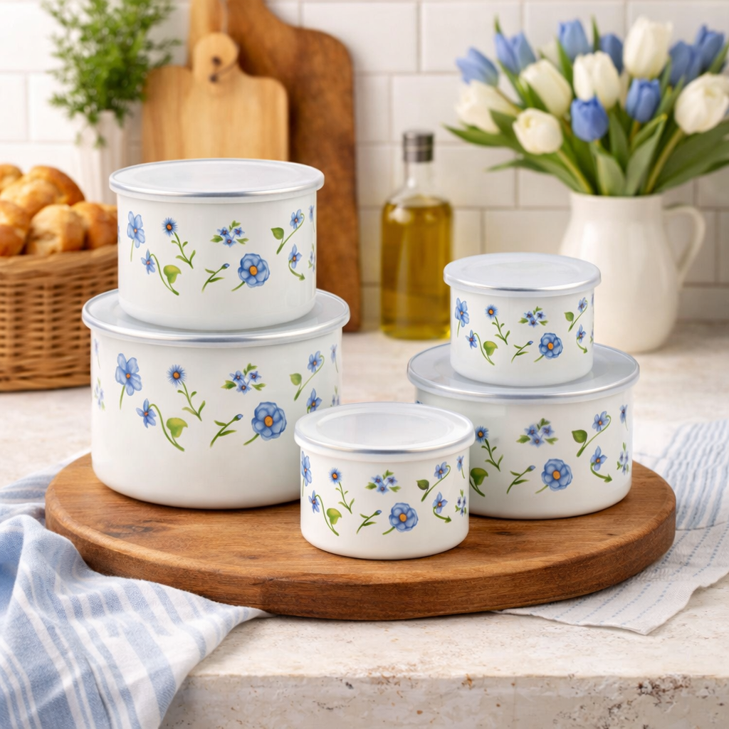 SISU's Retro Enamel Storage Sets