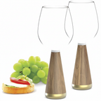 Empty wine glasses