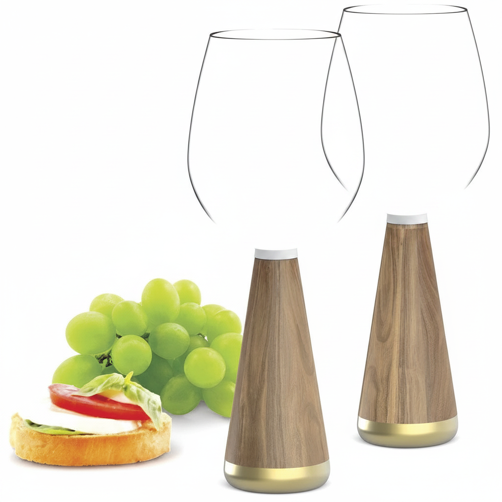 Empty wine glasses
